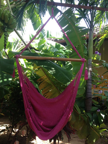 Mission Hammocks Hanging Hammock Chair Organic Cotton - Pink - Mission Hammocks