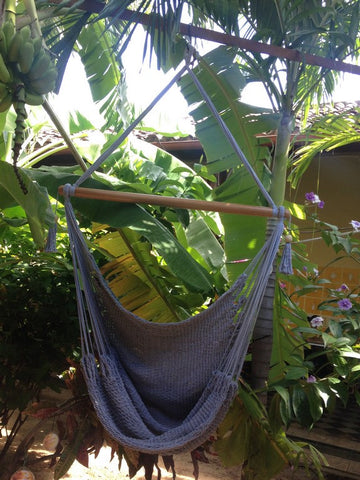 Mission Hammocks Hanging Hammock Chair Organic Cotton - Grey - Mission Hammocks