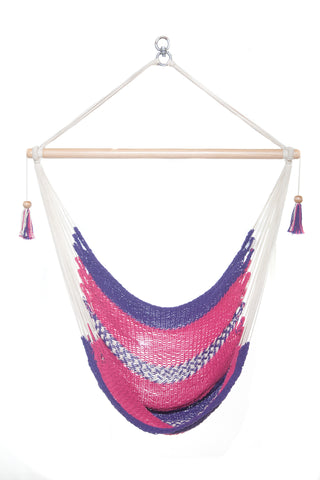 Mission Hammocks Hanging Hammock Chair - Pink and Purple - Mission Hammocks